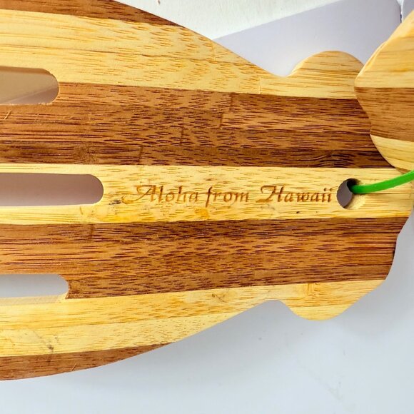 Hawaiian Teak Serving Tongs Kitchen Utensils Wooden Salad Server VTG Claw Style - Picture 6 of 10